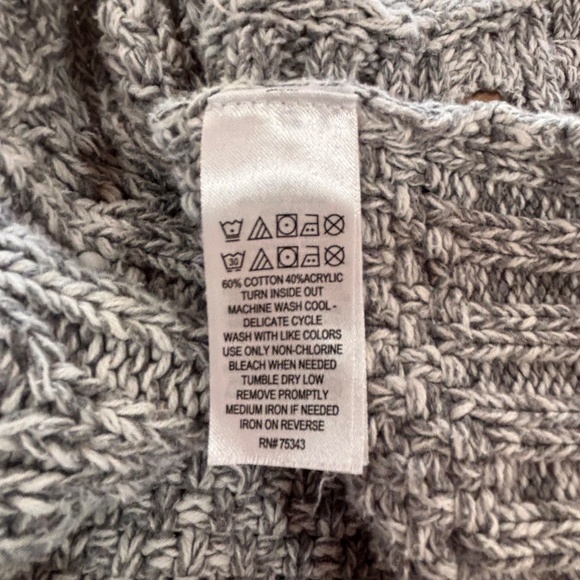 Nula Bug cotton blend turtleneck cable knit sleeveless sweater size US 8 - Picture 15 of 15